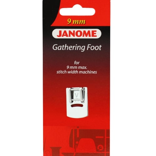 Janome 9mm Gathering Foot Ruffles Snap on Clip - Skyline S6 S7 S9 CM7 & More