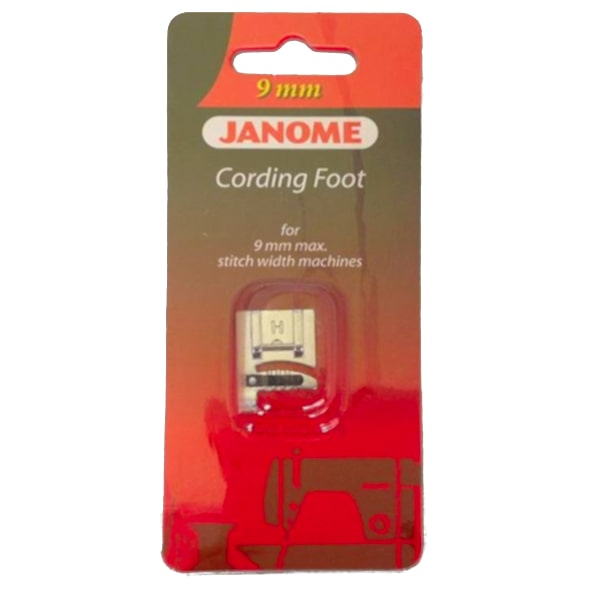 Janome 9mm Cording Foot for Pipe & Cording - Horizon Skyline S6 S7 S9 CM7 & More
