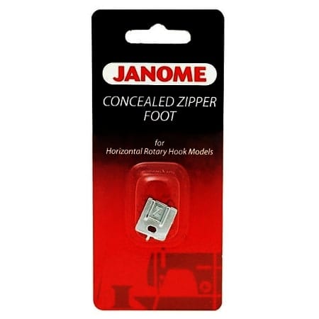 Janome 7mm Concealed Zipper Foot - Invisible Zips - DC2150 DC6050 & More