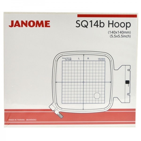 Janome SQ14b (140 x 140mm) Embroidery Square Hoop - MC400E MC500E MC550E
