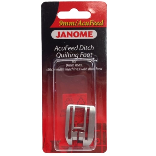 Janome Acufeed Ditch Quilting Foot (Stitch in the Ditch) - 9mm Skyline & More