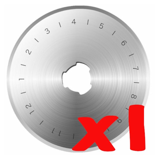 1 x Replacement 45mm Rotary Cutter Blade