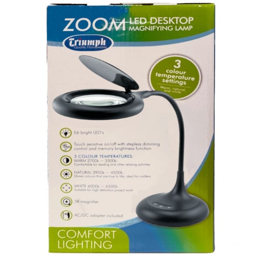 Triumph LED Magnifying Lamp - Black